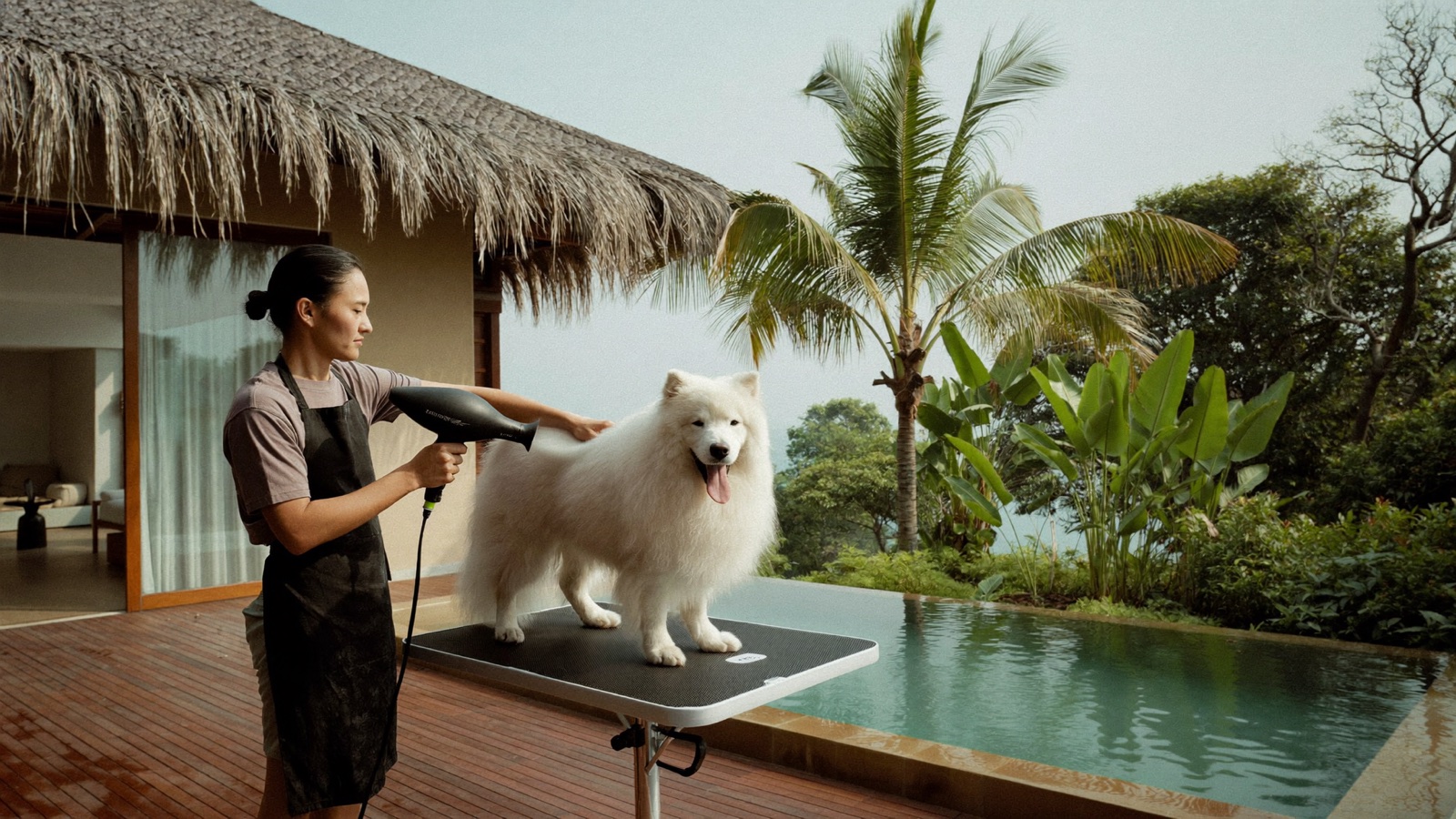 Charlie at a villa in Canggu